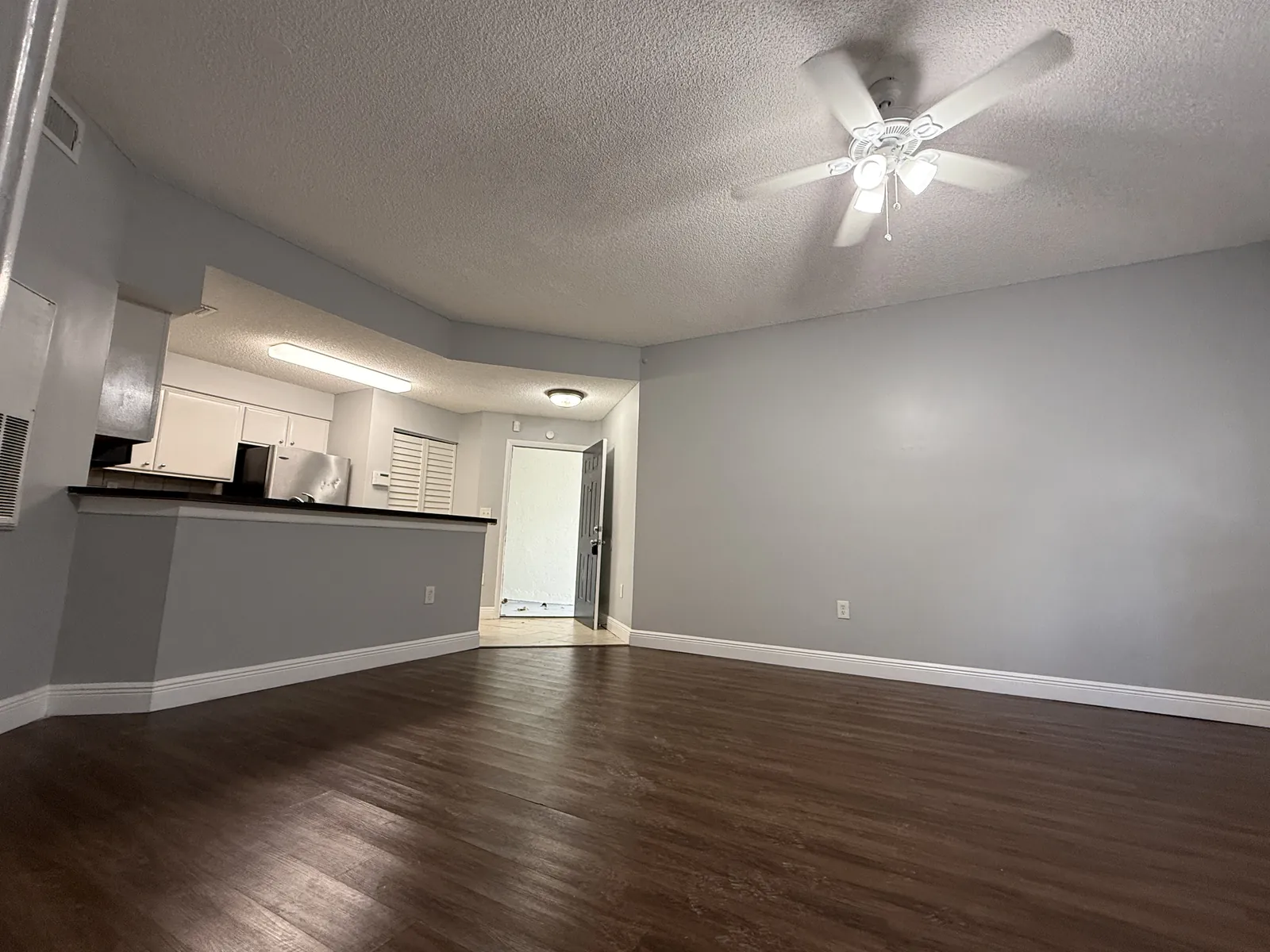 Living room and kitchen interior painting in Miami